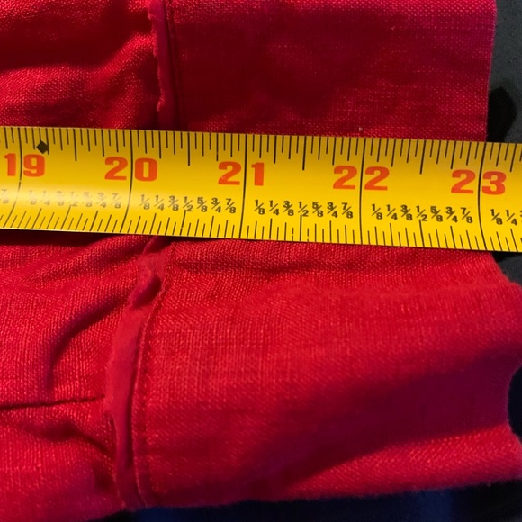 Coldwater Creek size 14 100% Linen red jacket - Picture 8 of 8